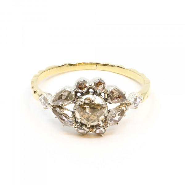 Biedermeier Diamant Ring 