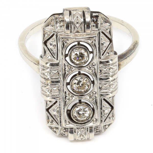 Großer Art Deco Ring