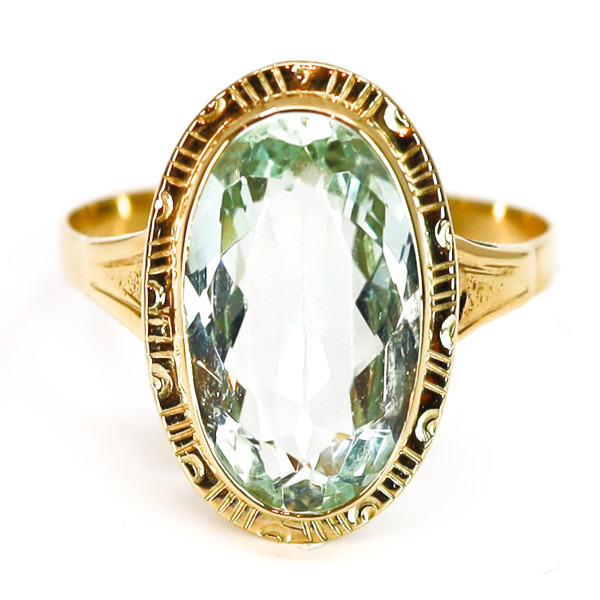 Art Deco Aquamarin Ring