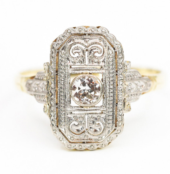 Zarter Art Deco Ring