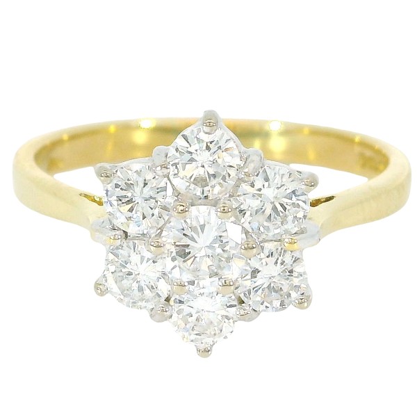 Vintage Ring Diamantblüte