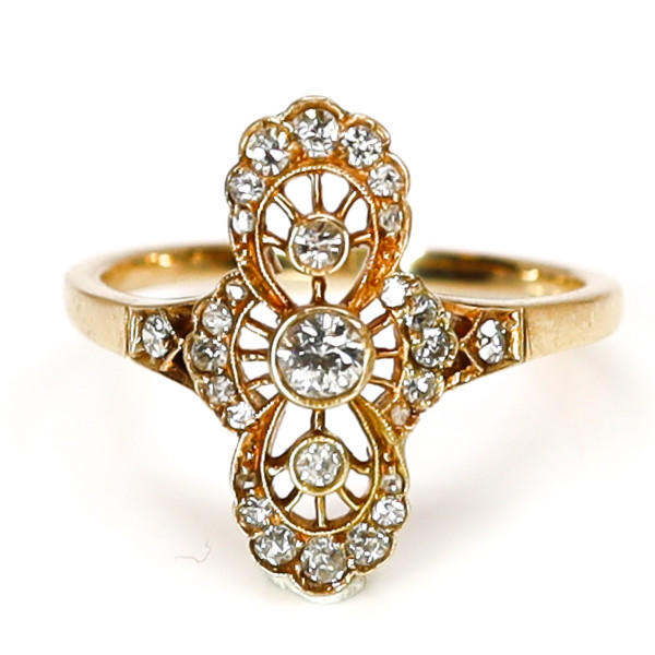 Art Deco Ring Diamanten